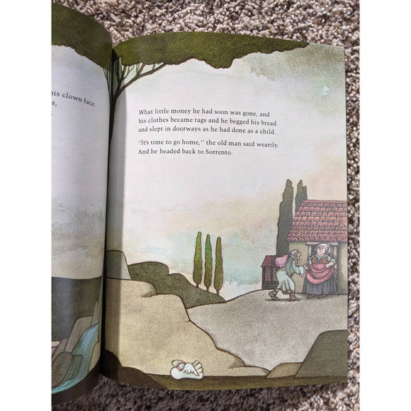 Vintage Tomie DePaola The Clown of God Children's Book Softcover Inscribed - Picture 9 of 9